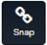 A Snap Pipe tool icon is displayed, featuring a stylized pipe with a magnet or snapping symbol to indicate alignment functionality. The icon is set against a neutral background, designed to be clear and easily recognizable within a utility mapping interface. No visible text is present. The overall tone is technical and informative, emphasizing the tool's purpose for aligning or snapping pipes in the map environment.